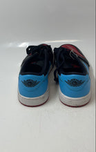 Load image into Gallery viewer, Nike Womens Air Jordan 1 CZ0775-046 Black Blue Lace-Up Sneakers Shoes Size 8
