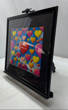 Load image into Gallery viewer, Colorful Puffy Hearts Galore In Multicolor Shades Framed Print Signed By Seeman

