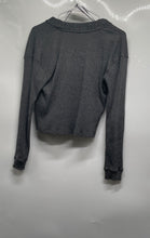 Load image into Gallery viewer, Zara Womens Gray Ribbed Long Sleeve Knitted Cardigan Sweater Size Small
