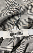 Load image into Gallery viewer, H&amp;M Womens Gray Multi Plaid Slim Fit Straight Leg Drawstring Ankle Pants Size M
