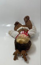 Load image into Gallery viewer, House Of Lloyd Girl Reindeer Brown White Red Ribbon Antler Hat Collector Doll
