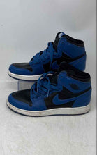 Load image into Gallery viewer, Nike Kids Air Jordan 1 Retro High OG Blue Black Lace-Up Sneaker Shoes Size 7Y
