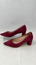 Load image into Gallery viewer, Kate Spade New York Womens Moulin Red Pointed Toe Block Pump Heels Size 6B
