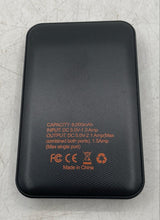 Load image into Gallery viewer, EnerPlex QuickCharge QC8000BK Black 8000mAh Portable Power Bank Not Tested
