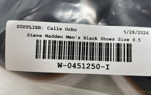 Load image into Gallery viewer, Steve Madden Mens Gully Black Leather Low Top Lace Sneakers Shoes Size 9.5
