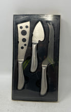 Load image into Gallery viewer, Stainless Steel Constricted Cheese Knives With Brushed Finish Set Of 3 Pieces
