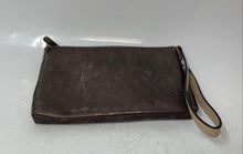 Load image into Gallery viewer, Michael Kors Womens Gray Signature Print Outer Pocket Zipper Wristlet Wallet
