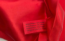 Load image into Gallery viewer, Giorgio Armani Beauty Womens Red Textured Fold-Over Wrist Strap Clutch Bag
