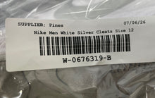 Load image into Gallery viewer, Nike Mens Vapor Edge Shark 2 DH5088-102 White Silver Football Cleats Size 12
