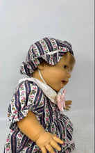 Load image into Gallery viewer, Berenguer Blonde Hair Brown Eye Medium Complexion Floral Dress Baby Girl Doll
