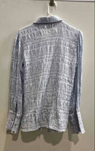 Load image into Gallery viewer, Guess Womens Blue Long Sleeve Collared Button-Up Shirt Size Small
