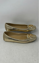 Load image into Gallery viewer, Michael Kors Womens Fulton Gold Metallic Faux Leather Ballet Flats Size 9.5M
