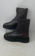 Load image into Gallery viewer, Anthropologie Mens Brown Functional Front Zip Fastening Ankle Boots Size EUR 41
