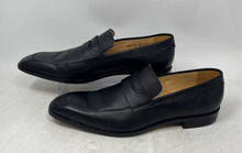 Load image into Gallery viewer, Mercanti Fiorentini Mens Black Almond Toe Slip-On Penny Loafer Dress Shoes Sz 12
