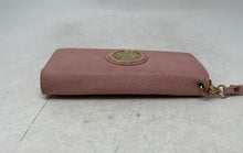 Load image into Gallery viewer, Michael Kors Womens Pink Leather Inner Divider Card Holder Wristlet Wallet
