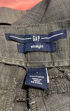 Load image into Gallery viewer, Gap Womens Gray Flat Front Slash Pockets Straight Leg Dress Pants Size 1
