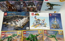 Load image into Gallery viewer, Set Of 17 Pcs Assorted Lego Large Print Mixed Instruction Manuals For Age 3+
