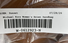 Load image into Gallery viewer, Michael Kors Womens Brown Leather Inner Pocket Chain Strap Shoulder Handbag
