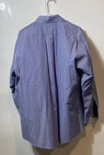 Load image into Gallery viewer, U.S. Polo Assn. Mens Blue White Long Sleeve Regular Fit Dress Shirt Size XL

