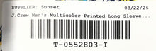 Load image into Gallery viewer, J.Crew Mens Multicolor Printed Long Sleeve Regular Fit Button-Up Shirt Size M
