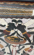 Load image into Gallery viewer, Small Black Frame Piece Of Australian Aboriginal Lardil Tribal Art Print
