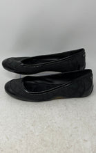Load image into Gallery viewer, Coach Womens Black Signature Canvas Patent Leather Cap Toe Ballet Flats Size 8.5
