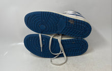 Load image into Gallery viewer, Nike Mens Air Jordan 1 Mid FN5215-141 White Blue Lace-Up Sneakers Shoes Size 10
