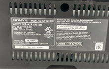 Load image into Gallery viewer, Sony Black Model SA-MT300 HDMI Bluetooth Active Speaker System Not Tested
