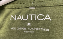 Load image into Gallery viewer, Nautica Mens Green Short Sleeve Crew Neck Pullover T-Shirt Size Medium

