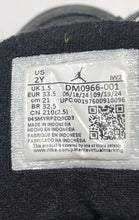Load image into Gallery viewer, Authentic Nike Boys Air Jordan 3 Retro Black Sneaker Shoes Size 2Y Damaged
