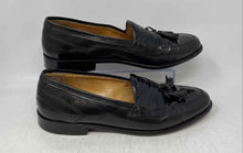 Load image into Gallery viewer, Johnston &amp; Murphy Mens Black Leather Tasseled Slip-On Loafer Shoes Size 12M
