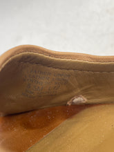 Load image into Gallery viewer, Authentic Tory Burch Womens Brown Leather Wedge Pump Heels Size 8.5M Damaged
