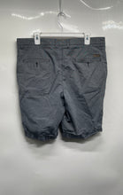 Load image into Gallery viewer, Hugo Boss Mens Blue Cotton Flat Front Slash Pocket Button Chino Shorts Size 36
