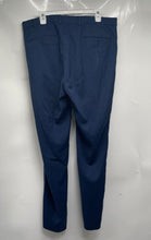 Load image into Gallery viewer, Calvin Klein Mens Blue Flat Front Slash Pockets X Slim Fit Dress Pants Sz 36x32
