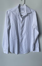 Load image into Gallery viewer, Zara Mens White Polka Dot Print Long Sleeve Regular Fit Button-Up Shirt Size S
