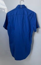 Load image into Gallery viewer, Robert Graham Mens Blue Tailored Fit Short Sleeve Button-Up Shirt Size S
