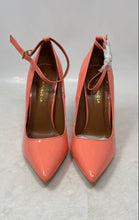 Load image into Gallery viewer, Shoe Republic LA Womens Pink Coral Pointed Toe Ankle Strap Pump Heels Size 7.5
