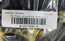 Load image into Gallery viewer, Vans Unisex Old Skool Yellow Black Lace-Up Sneaker Shoes Size M3.5 W5
