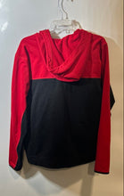 Load image into Gallery viewer, The North Face Mens Red Black Colorblock Long Sleeve Full-Zip Hoodie Size L
