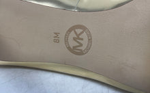 Load image into Gallery viewer, Michael Kors Womens Elisa Gold-Tone Leather Slip-On Stiletto Pump Heels Size 8 M
