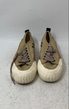 Load image into Gallery viewer, Zara Womens Beige Canvas Cap-Toe Lace-Up Platform Sneakers Shoes Size EU 36
