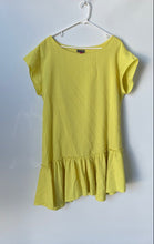 Load image into Gallery viewer, Vince Camuto Womens Bright Yellow Short Sleeve Round Neck Tunic Dress Size 14

