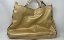 Load image into Gallery viewer, Style &amp; Co. Womens Gold-Tone Faux Leather Woven Sequin Double Handle Tote Bag
