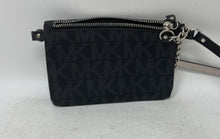 Load image into Gallery viewer, Michael Kors Womens Black Monogram Print Leather Zipper Fanny Pack Handbag
