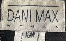 Load image into Gallery viewer, Dani Max Womens Black Striped Long Sleeve Notch Lapel Button Front Jacket Sz 18W

