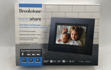 Load image into Gallery viewer, Brookstone PhotoShare 8 Inch Touchscreen HD Display Digital Frame Not Tested
