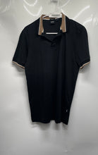 Load image into Gallery viewer, Hugo Boss Mens Black Spread Collared Short Sleeve Polo Shirt Size Small

