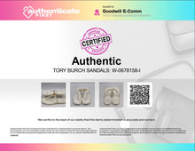 Load image into Gallery viewer, Authentic Tory Burch Womens Roxanne White Slip-On Flat Thong Sandals Size 9M
