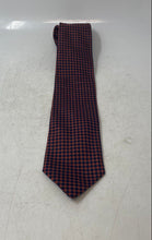 Load image into Gallery viewer, Diva Mens Navy Blue Orange Printed Silk Adjustable Formal Designer Tie
