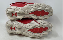 Load image into Gallery viewer, Under Armour Kids Harper 9 RM 3027452-103 Red White Baseball Cleats Size 6Y
